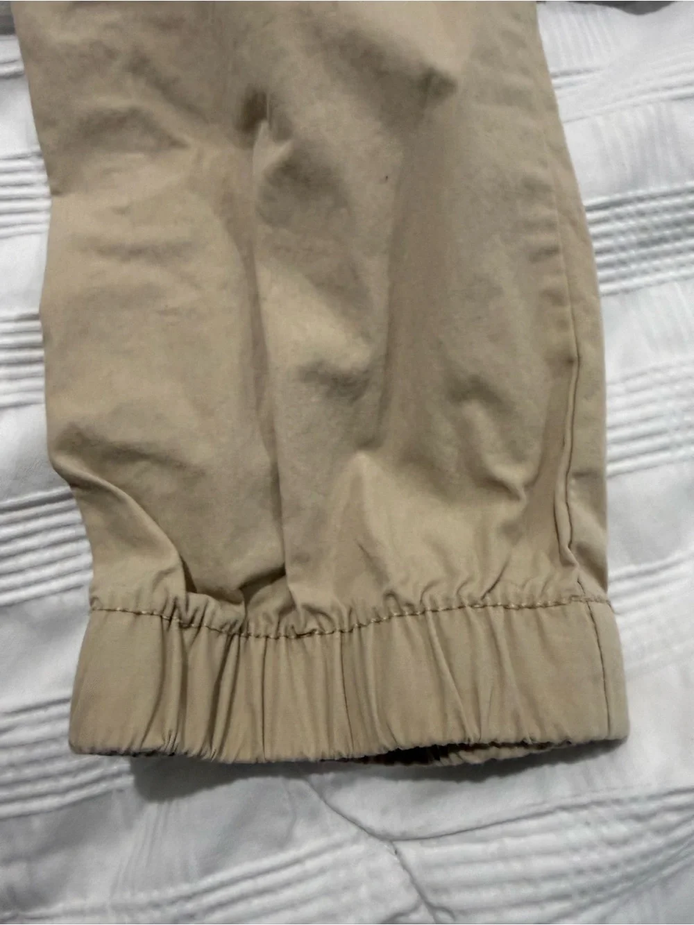 Carter's Tan Elastic-Waist Joggers for Kids